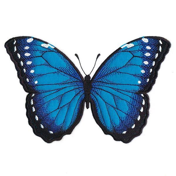 Enchanted Blue Morpho Butterfly (Heirloom Applique) - Image 5
