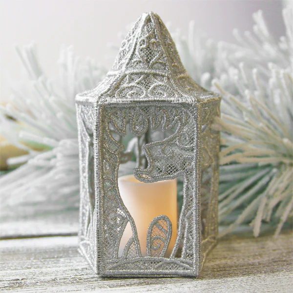 Enchanted Reindeer Lantern (Lace)