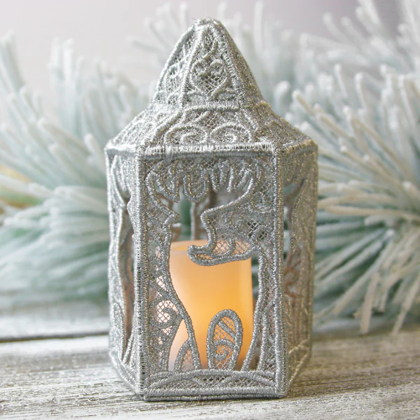 Enchanted Reindeer Lantern (Lace) - Image 3
