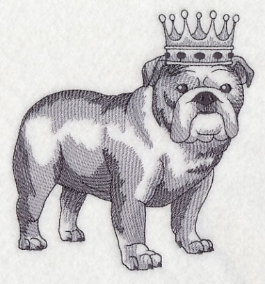 English Bulldog in Crown - Image 2
