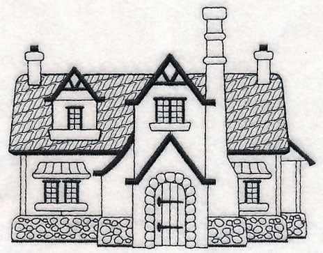 English Cottage (Blackwork) - Image 3