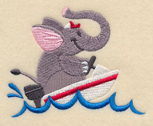 Ernie Elephant in a Speedboat - Image 2