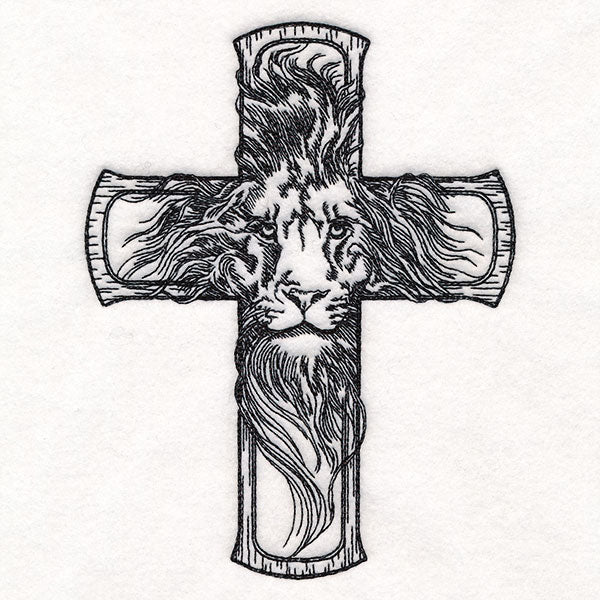 Etched Lion Cross - Image 5