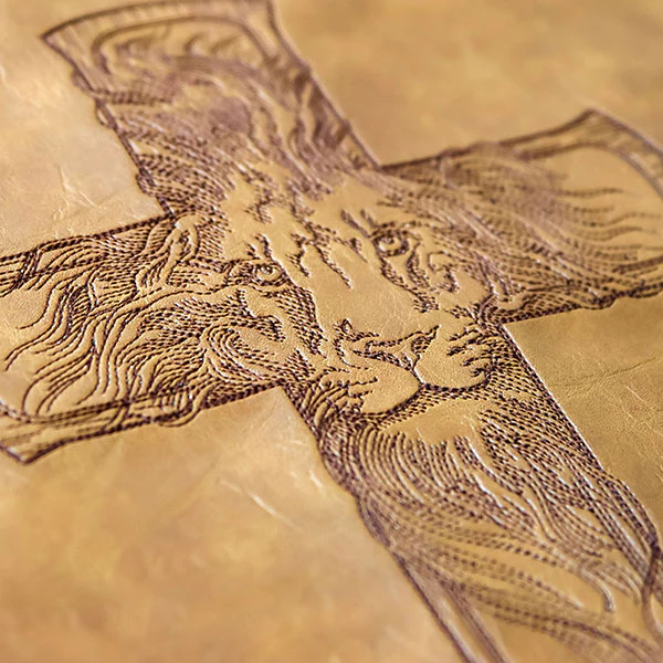Etched Lion Cross - Image 7