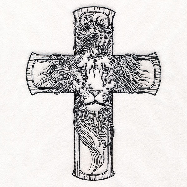 Etched Lion Cross - Image 8
