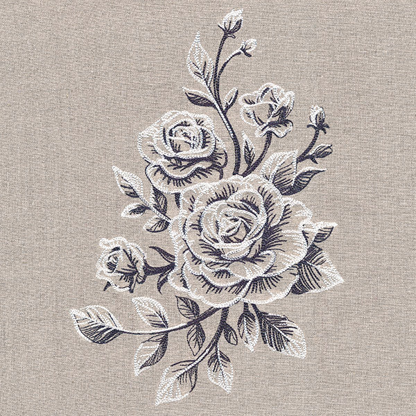 Etched Rose Spray