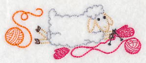 Ewe Love Knitting 1 (Vintage) - Image 2
