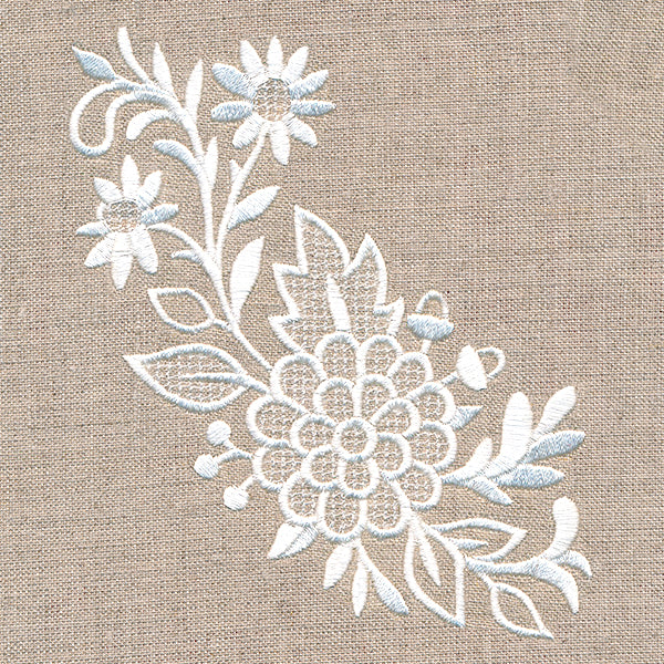 Exquisite Autumn Curve (Whitework) - Image 5