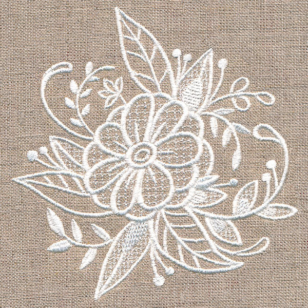 Exquisite Blooming Bouquet (Whitework) - Image 3