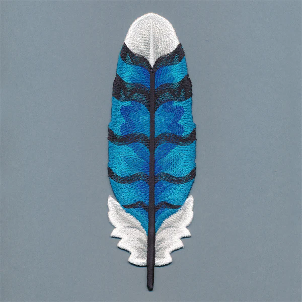 Exquisite Blue Jay Feather (In-the-Hoop)