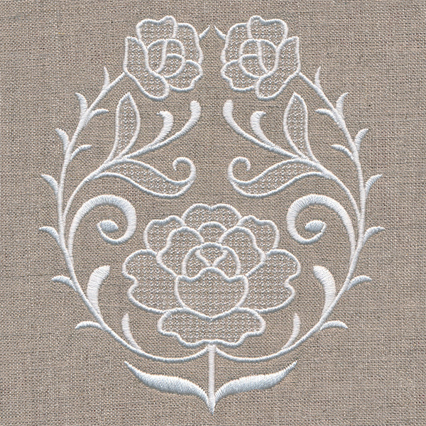 Exquisite Floral Accent (Whitework) - Image 2