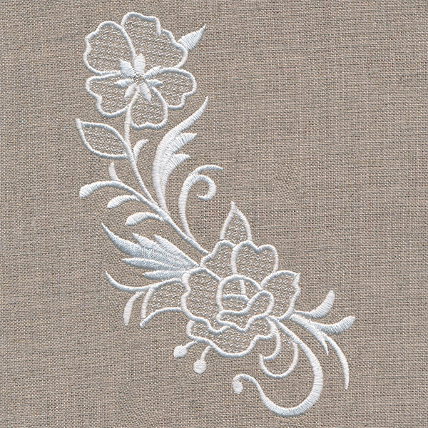 Exquisite Floral Curve (Whitework) - Image 5