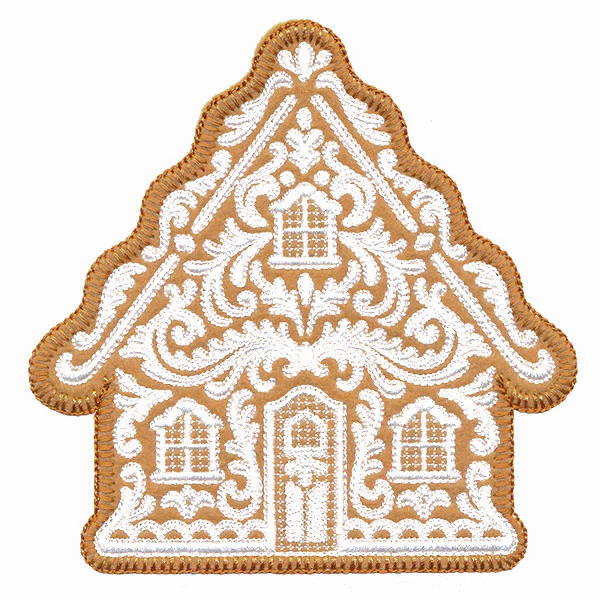 Exquisite Gingerbread House (Applique) - Image 7