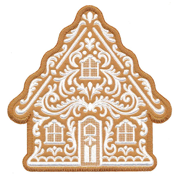 Exquisite Gingerbread House (Applique) - Image 9