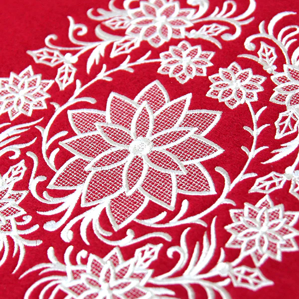 Exquisite Poinsettia Feature (Whitework) - Image 6