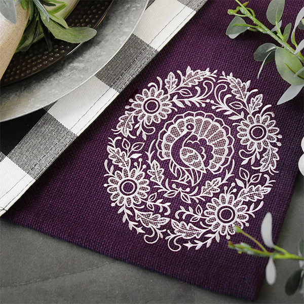 Exquisite Thanksgiving Feature (Whitework) - Image 4