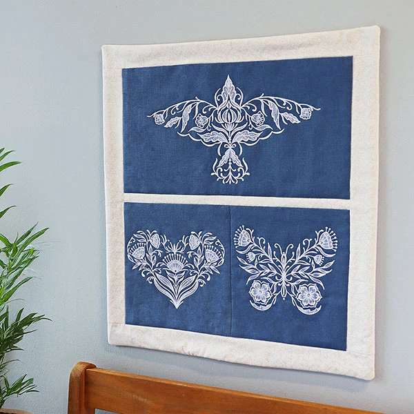 Exquisite Whitework Heart - Image 10