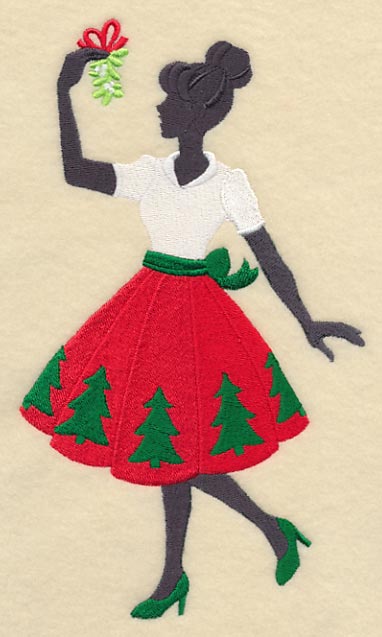 Fa La La Fashionista with Mistletoe - Image 5