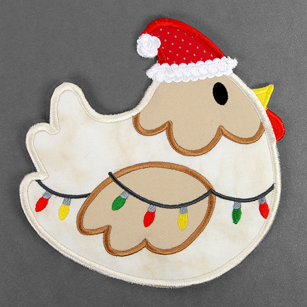 Fa-la-la Festive Chicken Trivet (In-the-Hoop) - Image 8