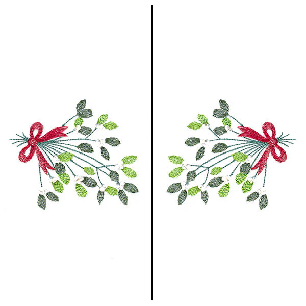 Fa-la-la Festive Mistletoe Mask Motif - Image 3