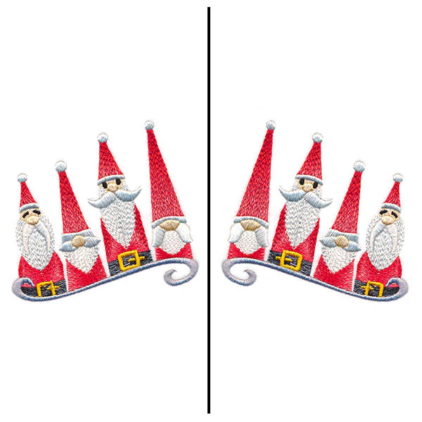 Fa-la-la Festive Santa Mask Motif