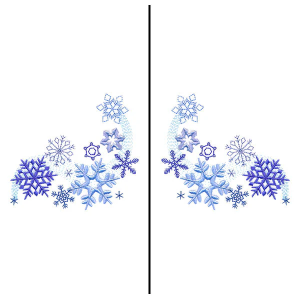 Fa-la-la Festive Snowflake Mask Motif - Image 7