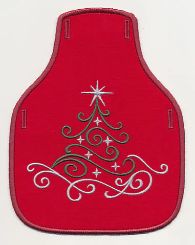 Fa La La Filigree Christmas Tree 2 Bottle Apron (In-the-Hoop)