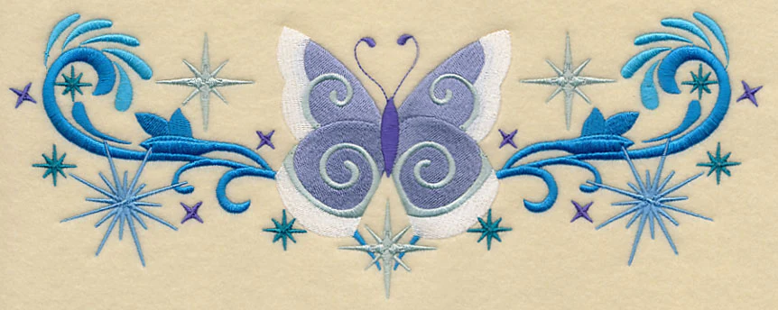 Fa La La Flutterby Border