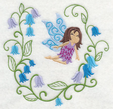 Fairy Bonnie with Bluebell Wreath - Image 3