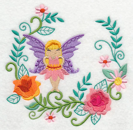 Fairy Carrie with Carnation Wreath - Image 3