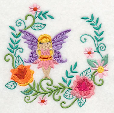 Fairy Carrie with Carnation Wreath - Image 4