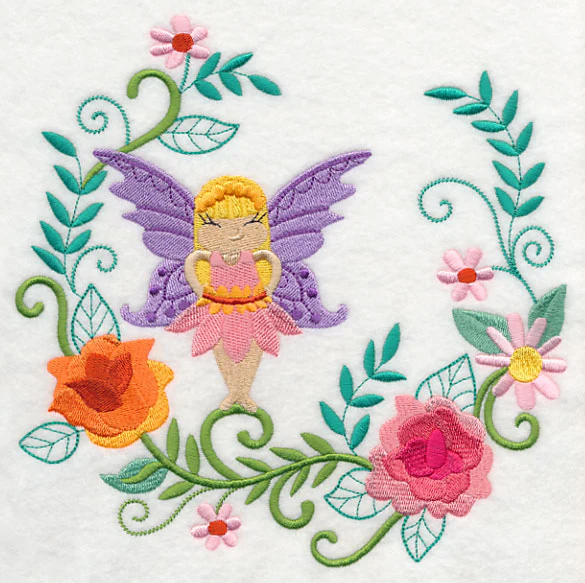 Fairy Carrie with Carnation Wreath - Image 6