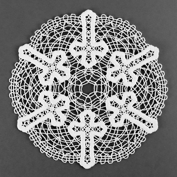 Faithful Cross Doily (Battenburg Lace) - Image 2