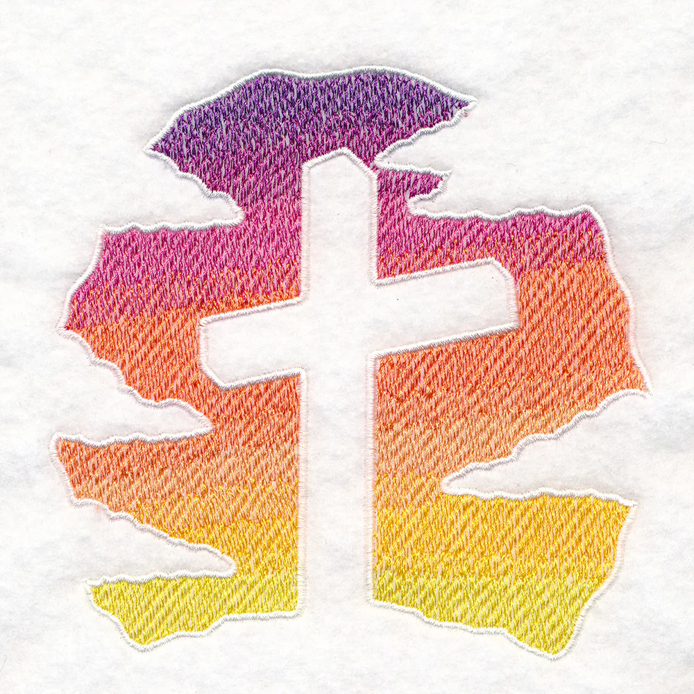Faithful Cross Silhouette (Embossed) - Image 6