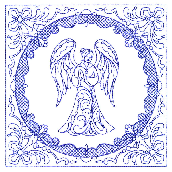 Faithful Stitches - Angel (Trapunto) - Image 5