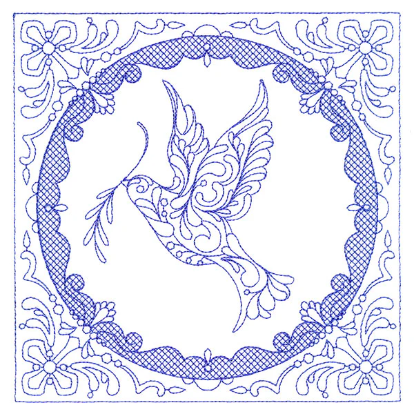 Faithful Stitches - Dove (Trapunto) - Image 3