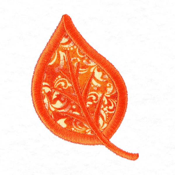 Fall Cottonwood Leaf (Applique) - Image 3