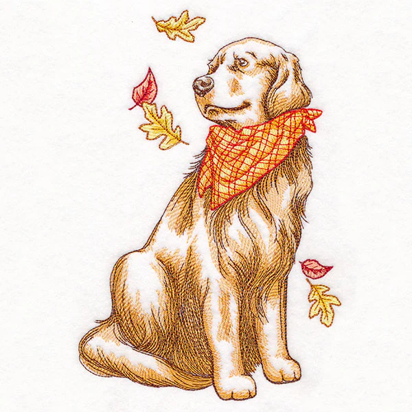 Fall Delights Golden Retriever - Image 2