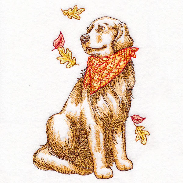 Fall Delights Golden Retriever - Image 4