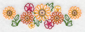 Fall Flower Border (Vintage)