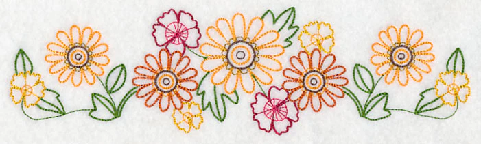 Fall Flower Border (Vintage) - Image 2