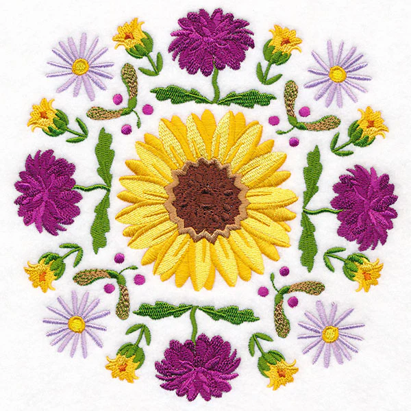 Fall Flowers Medallion - Image 2