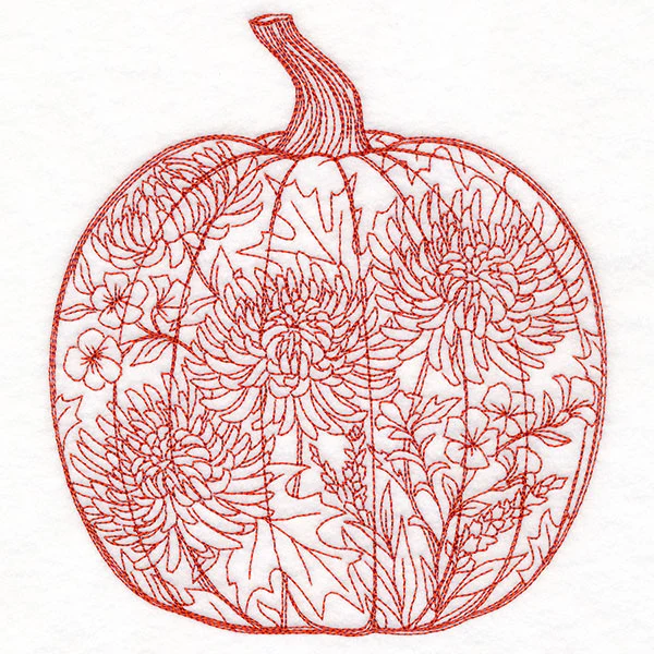 Fall Flowers Pumpkin - Image 2