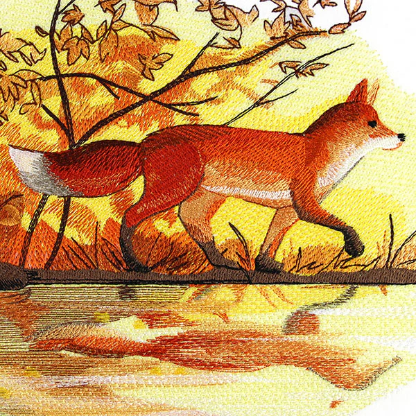 Fall Fox by Water - Image 8
