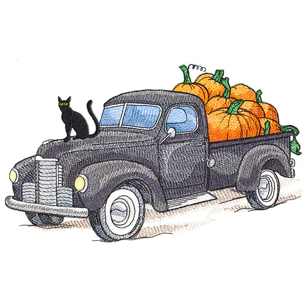 Fall Fun Retro Truck - Image 3
