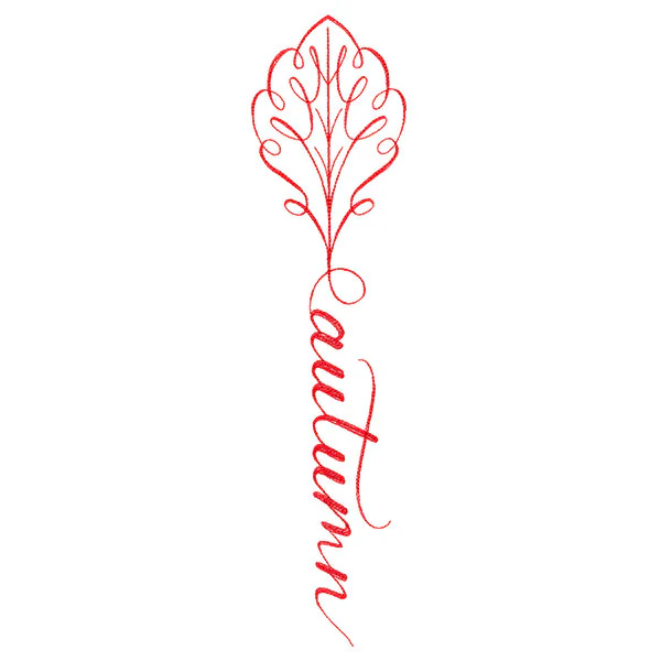 Fall Leaves Calligraphy - Autumn - Image 11