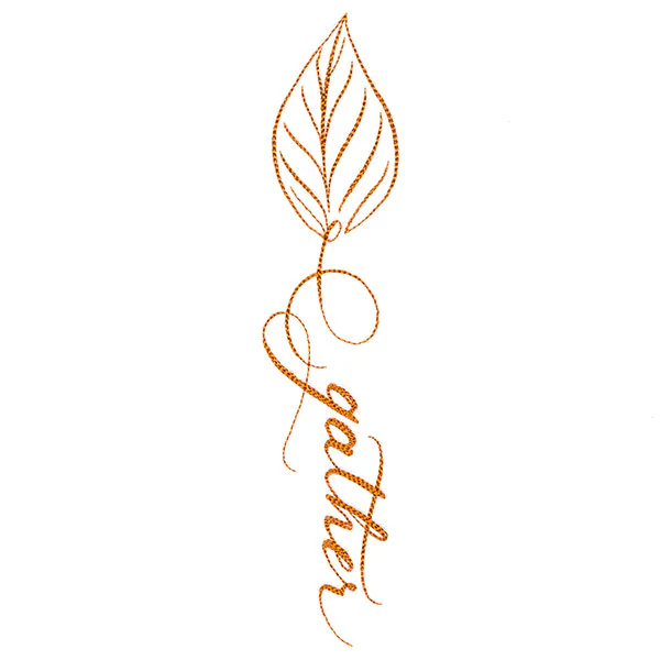 Fall Leaves Calligraphy - Gather - Image 3