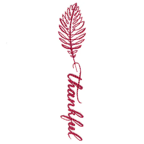 Fall Leaves Calligraphy - Thankful - Image 5