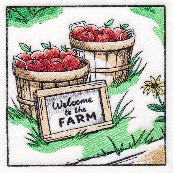 Fall on the Farm Scene - Bushels of Apples - Image 10