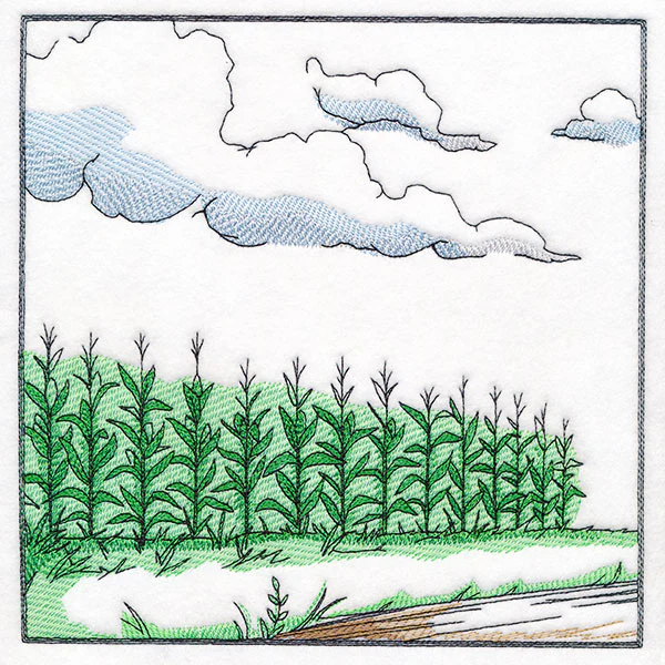 Fall on the Farm Scene - Corn Field - Image 9